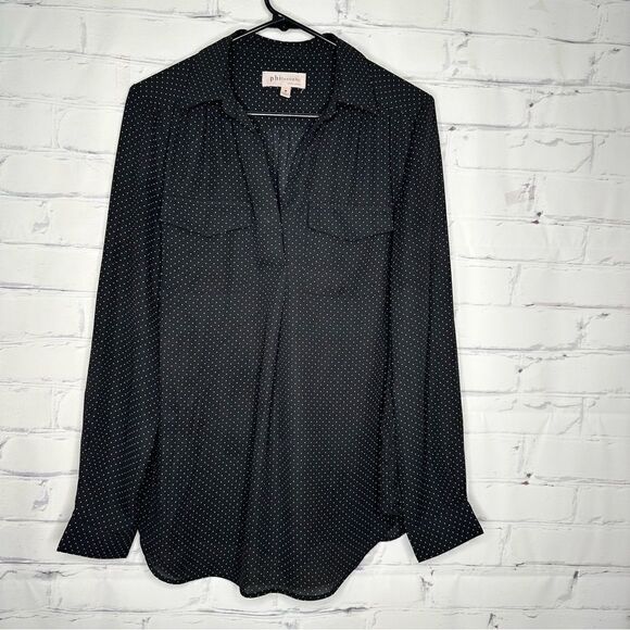 Philosophy medium black polka dot top - Picture 1 of 5